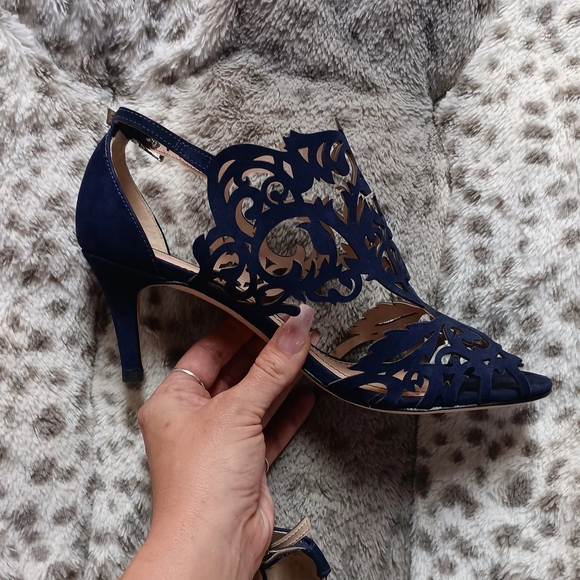 Klub Nico Leather Cut Out Heels - Picture 3 of 8